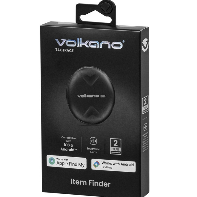 Volkano Google and Apple Hybrid Trace Tag Black