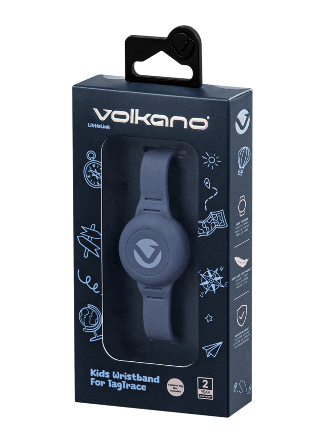 Volkano Wristband for Tag trace Navy Blue