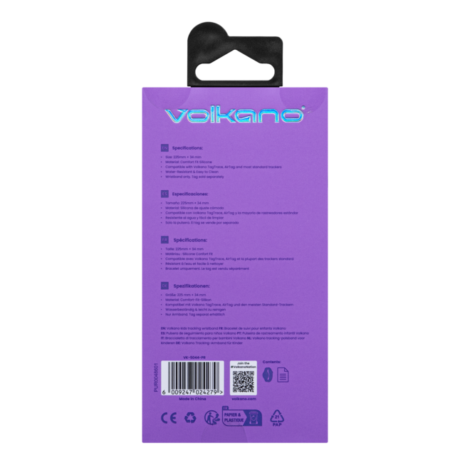 Volkano Wristband for Tag trace Purple