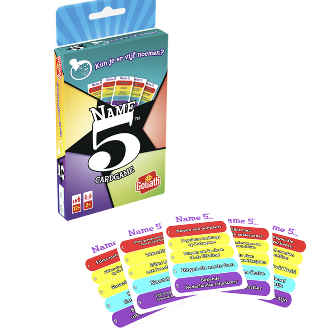 Goliath - Name 5 NL cardgame NL