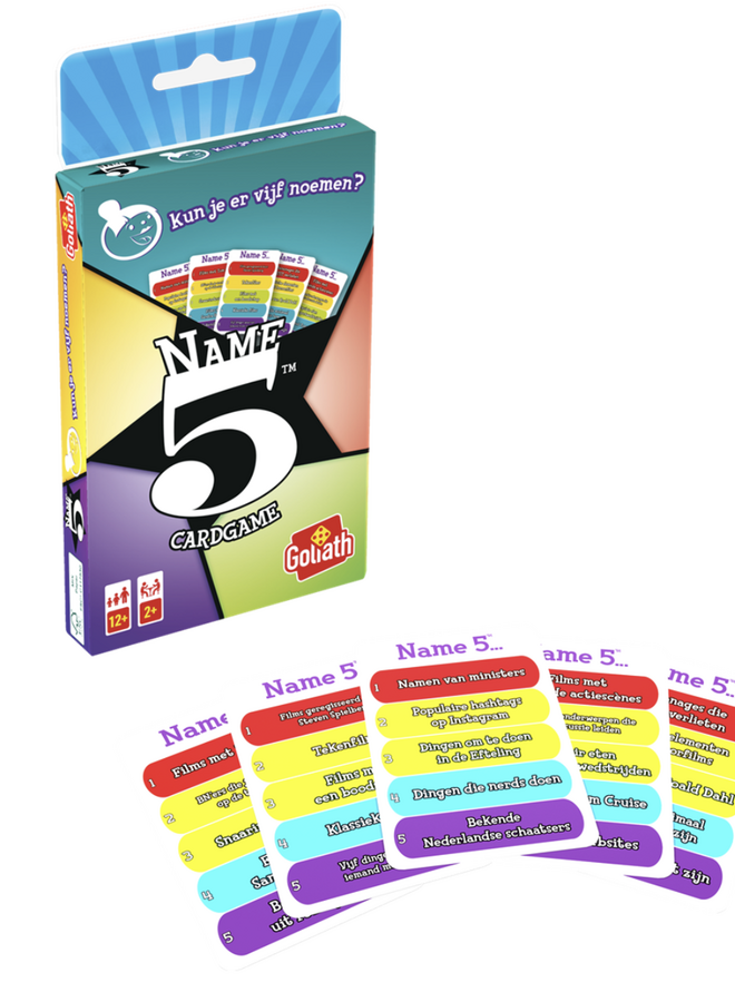 Goliath - Name 5 NL cardgame NL