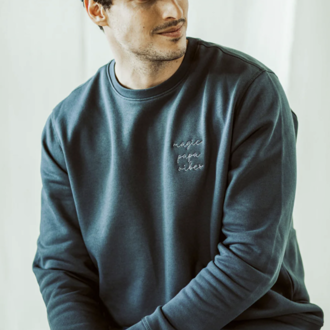 Elle and Rapha - Sweater PAPA graphite grey