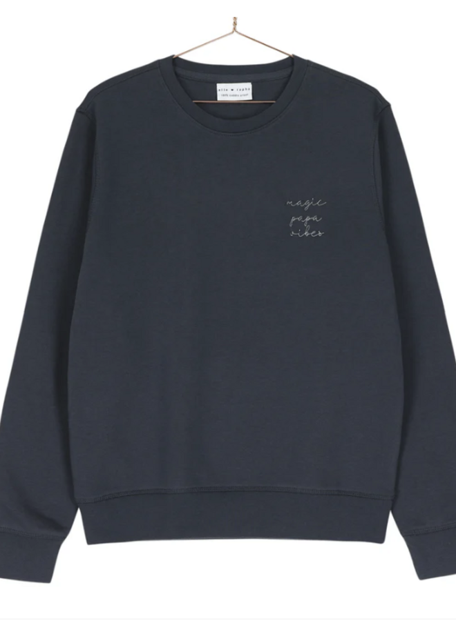 Elle and Rapha - Sweater PAPA graphite grey