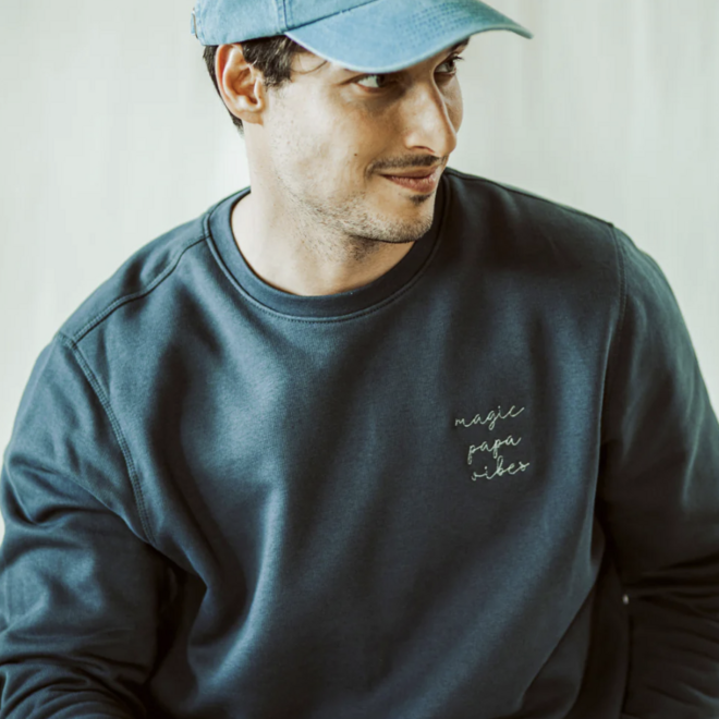 Elle and Rapha - Sweater PAPA graphite grey