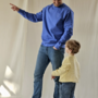 Elle and Rapha - Sweater PAPA Sky blue