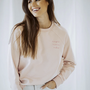 Elle and Rapha - Sweater MAMA classic fit Pearl rose