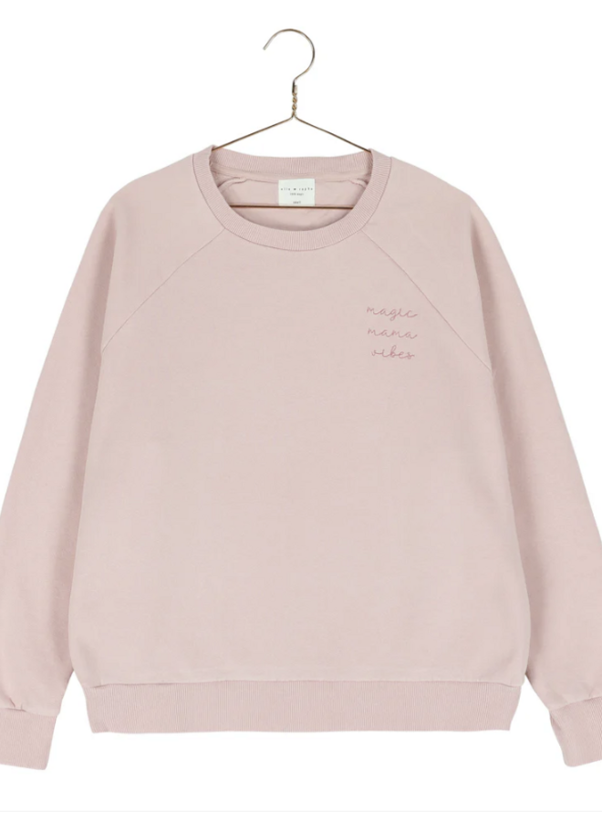 Elle and Rapha - Sweater MAMA classic fit Pearl rose