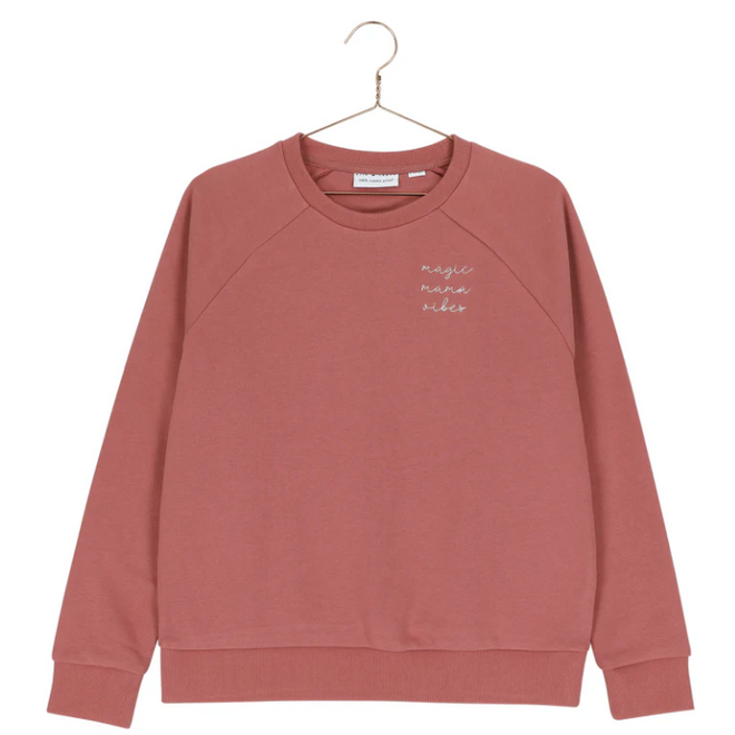 Elle and Rapha - Sweater MAMA classic fit Sweet raspberry