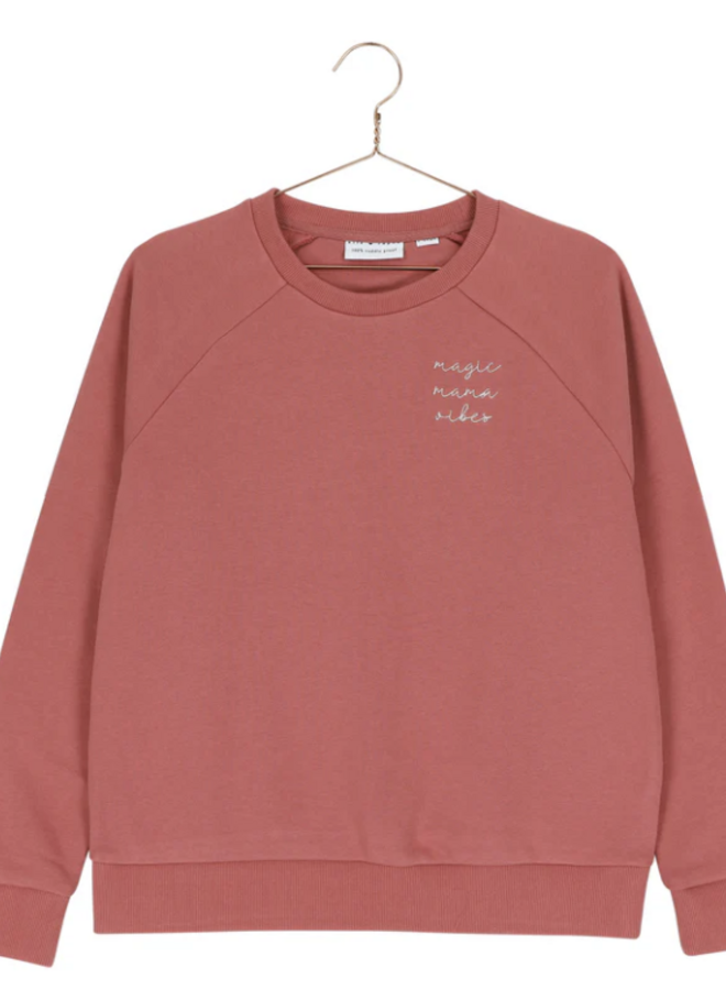 Elle and Rapha - Sweater MAMA classic fit Sweet raspberry