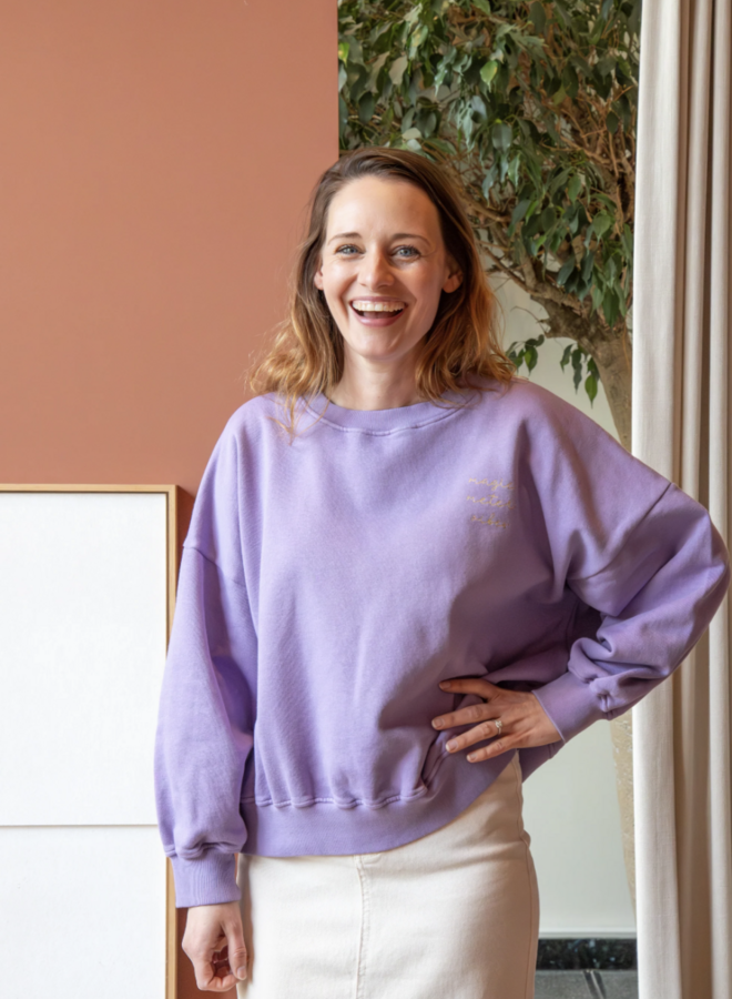 Elle and Rapha - Sweater MAMA loose fit Fresh lavender