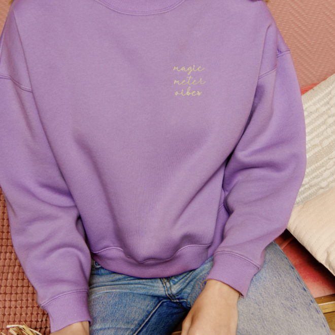 Elle and Rapha - Sweater METER loose fit Fresh lavender
