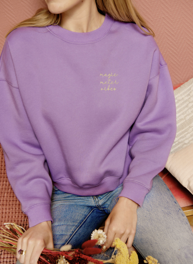Elle and Rapha - Sweater METER loose fit Fresh lavender