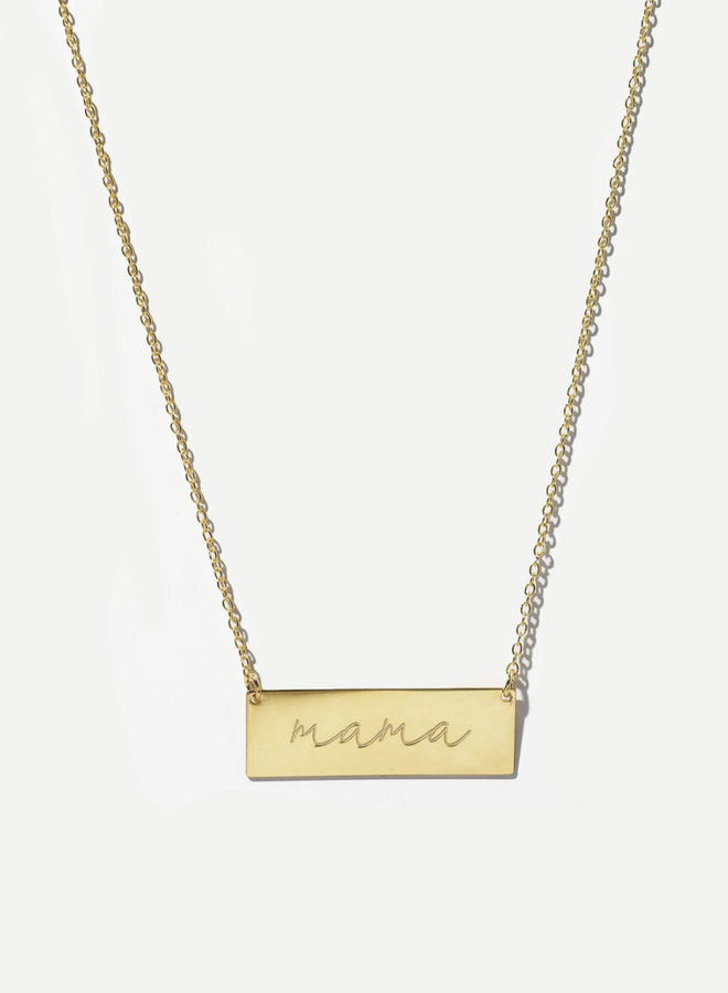 Elle and Rapha - Necklace MAMA 18kt gold plated