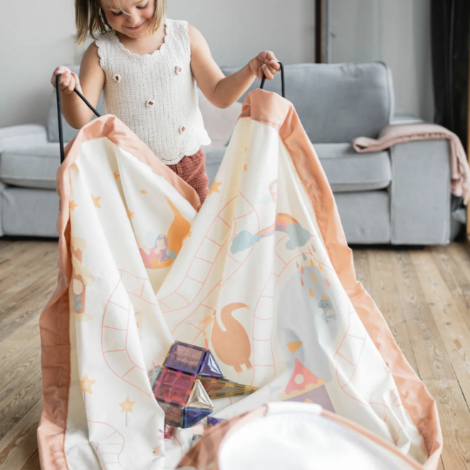 Play & Go - 2-in-1 speelkleed & opbergmand - Fairyworld