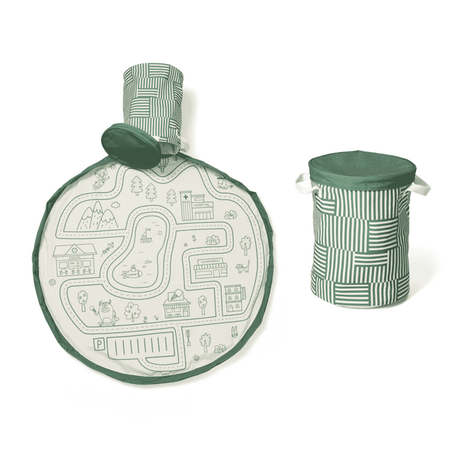 Play & Go - 2-in-1 speelkleed & opbergmand - roadmap