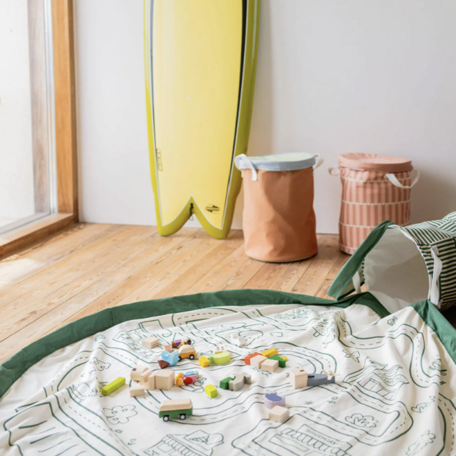 Play & Go - 2-in-1 speelkleed & opbergmand - roadmap