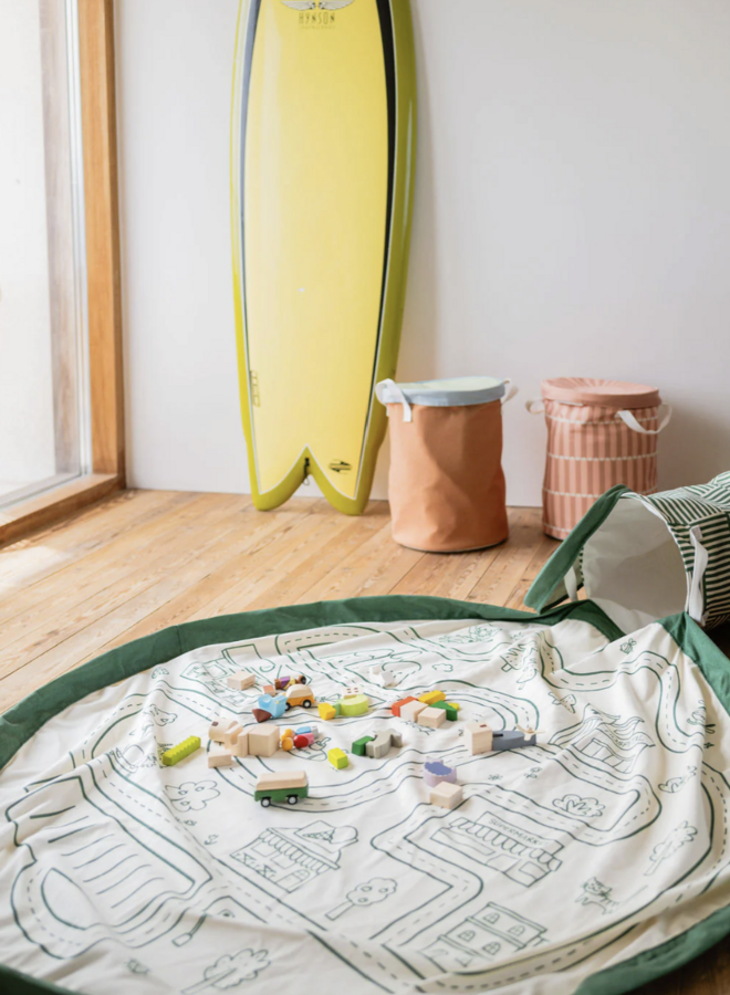 Play & Go - 2-in-1 speelkleed & opbergmand - roadmap