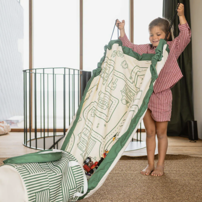 Play & Go - 2-in-1 speelkleed & opbergmand - roadmap