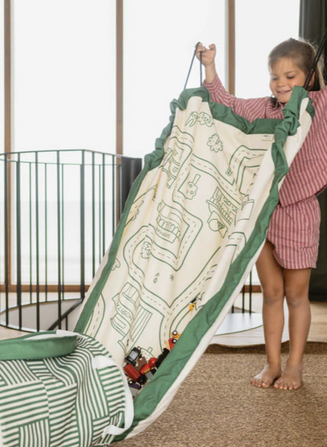 Play & Go - 2-in-1 speelkleed & opbergmand - roadmap