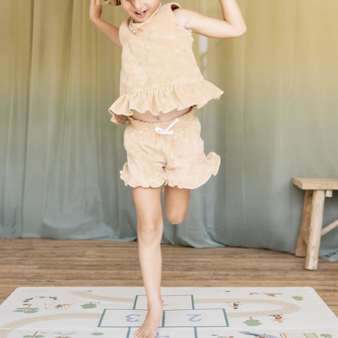 Play & Go - Puzzlemat, storage box & mini house - Hopscotch