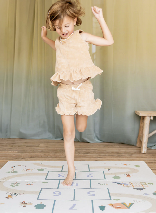 Play & Go - Puzzlemat, storage box & mini house - Hopscotch