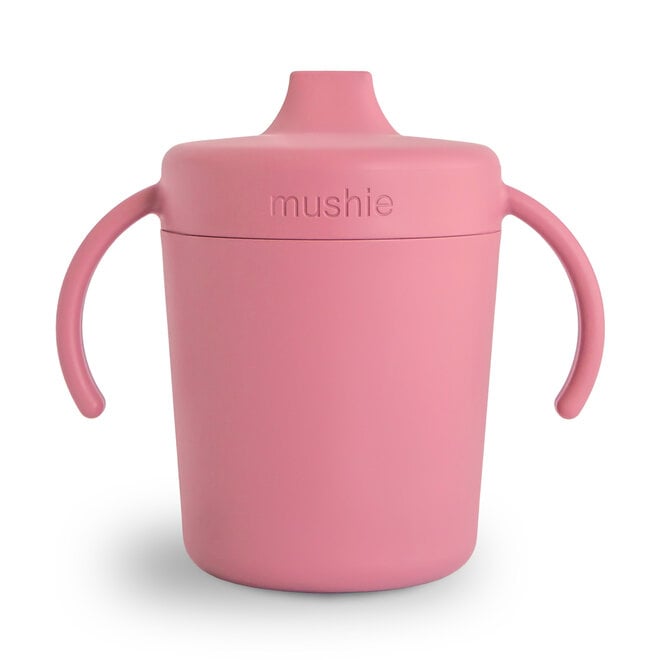 Mushie - Training sippy cup dusty rose