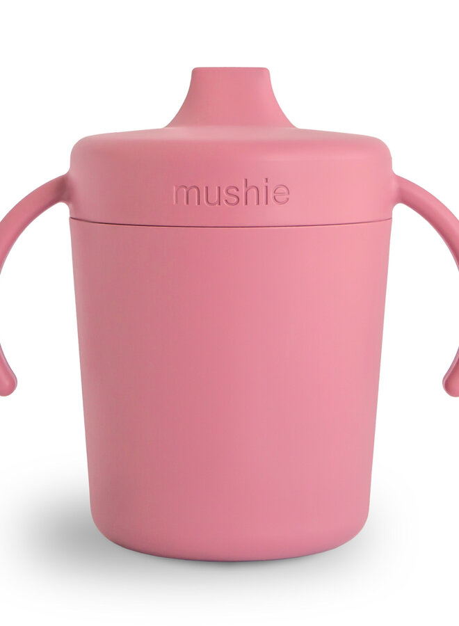 Mushie - Training sippy cup dusty rose