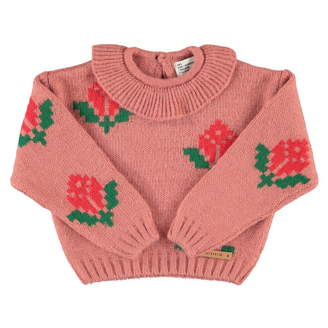 Piupiuchick - Jacquard sweater collar