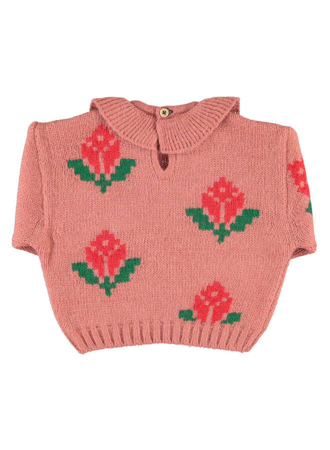 Piupiuchick - Jacquard sweater collar
