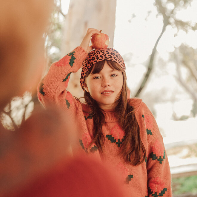Piupiuchick - Jacquard sweater collar
