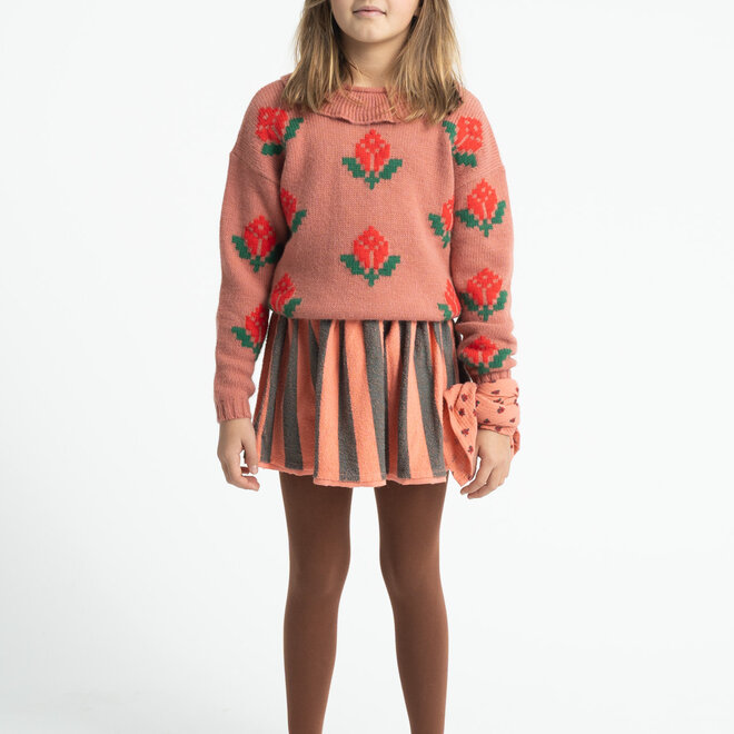 Piupiuchick - Jacquard sweater collar