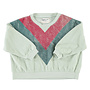 Piupiuchick - Sweatshirt  Mint green multicolor triangle