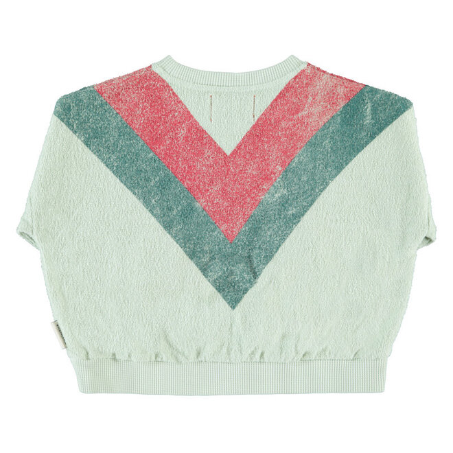 Piupiuchick - Sweatshirt  Mint green multicolor triangle