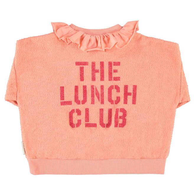 Piupiuchick - Sweatshirt collar - Pink apple print