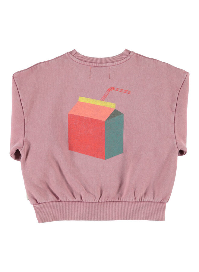 Piupiuchick - Oversized sweatshirt pink "lunch break"