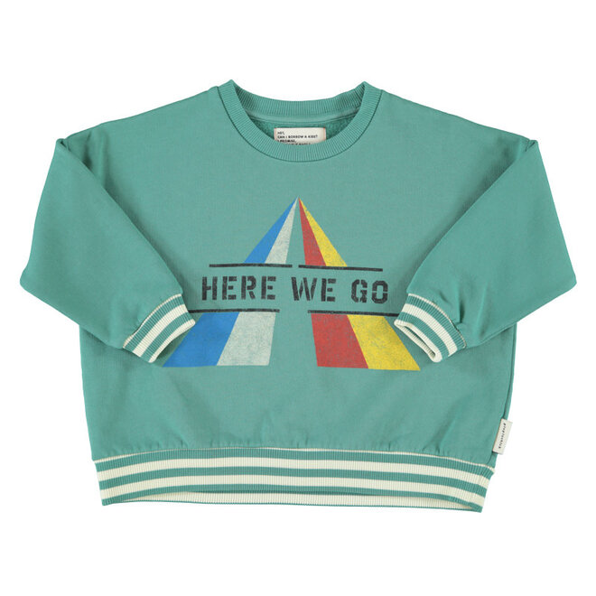 Piupiuchick - Sweatshirt green "here we go"