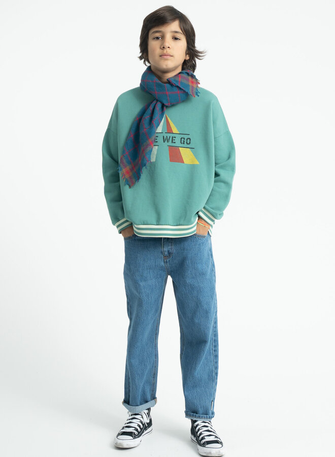 Piupiuchick - Sweatshirt green "here we go"