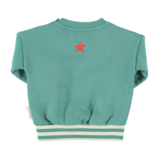 Piupiuchick - Sweatshirt green "here we go"