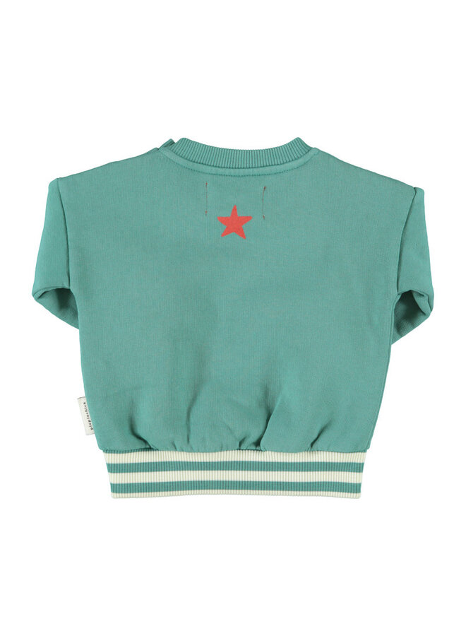 Piupiuchick - Sweatshirt green "here we go"