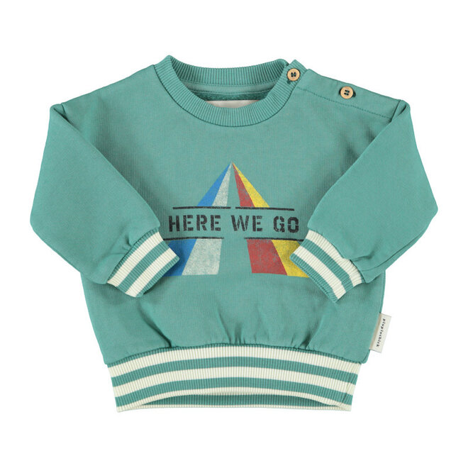 Piupiuchick - Sweatshirt green "here we go"