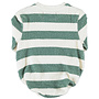 Piupiuchick - Long sleeve romper ecru & green stripes