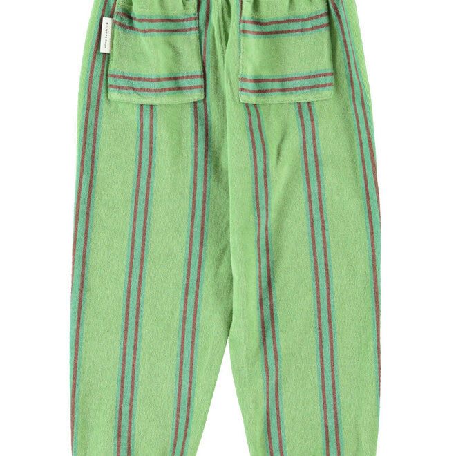 Piupiuchick - Jogging pants green double stripes