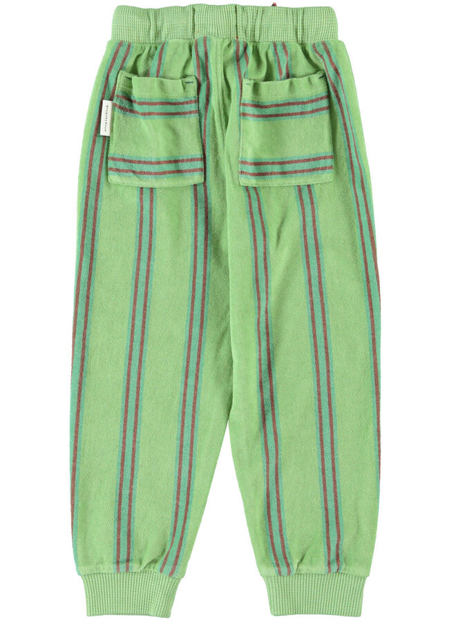 Piupiuchick - Jogging pants green double stripes
