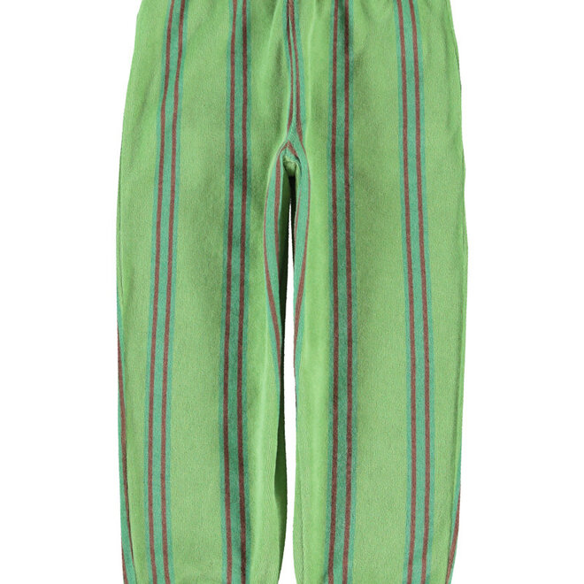 Piupiuchick - Jogging pants green double stripes