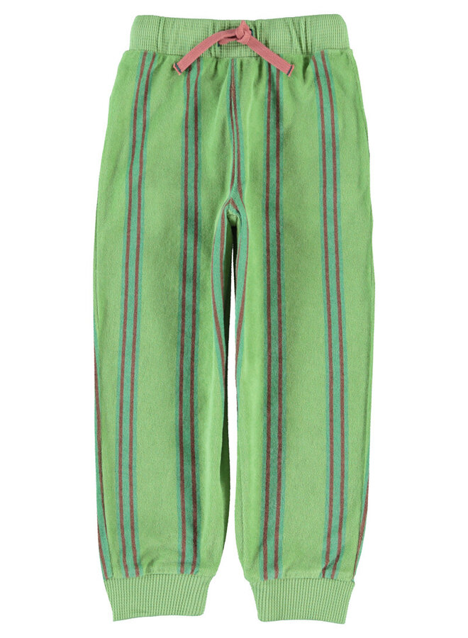 Piupiuchick - Jogging pants green double stripes