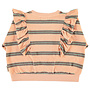 Piupiuchick - Terry sweatshirt pink double stripes