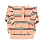Piupiuchick - Terry sweatshirt baby pink double stripes