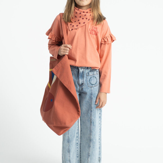 Piupiuchick - Flare trousers faded light blue denim