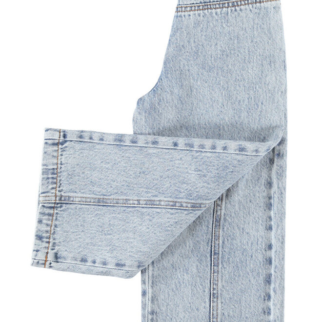 Piupiuchick - Flare trousers faded light blue denim