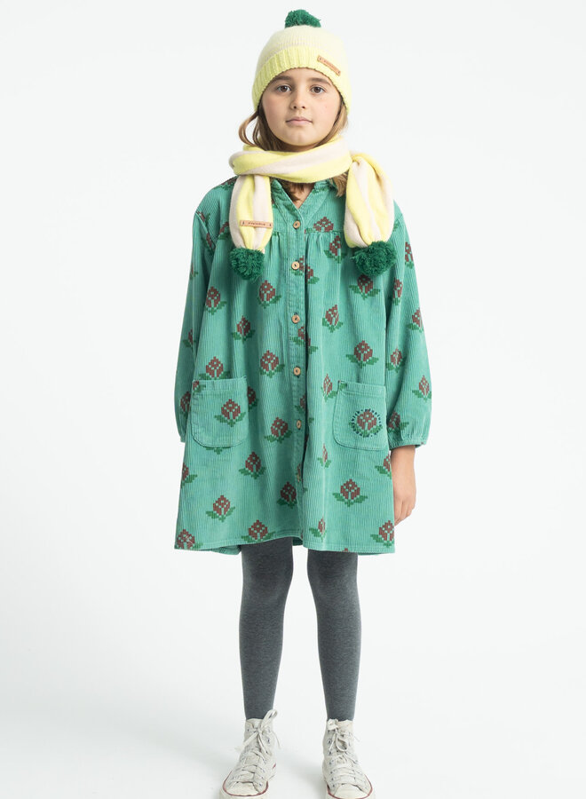 Piupiuchick - Short dress green  big flowers